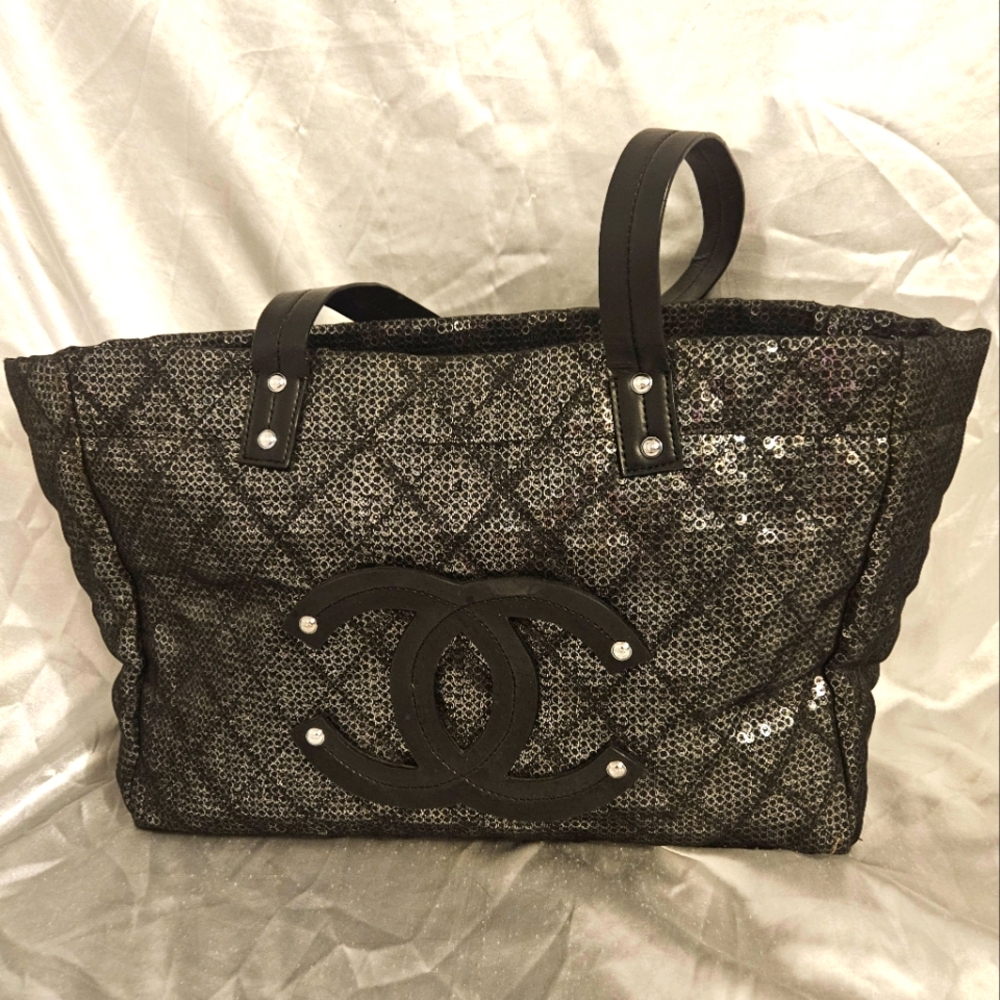 Chanel Sequined Mesh Tote